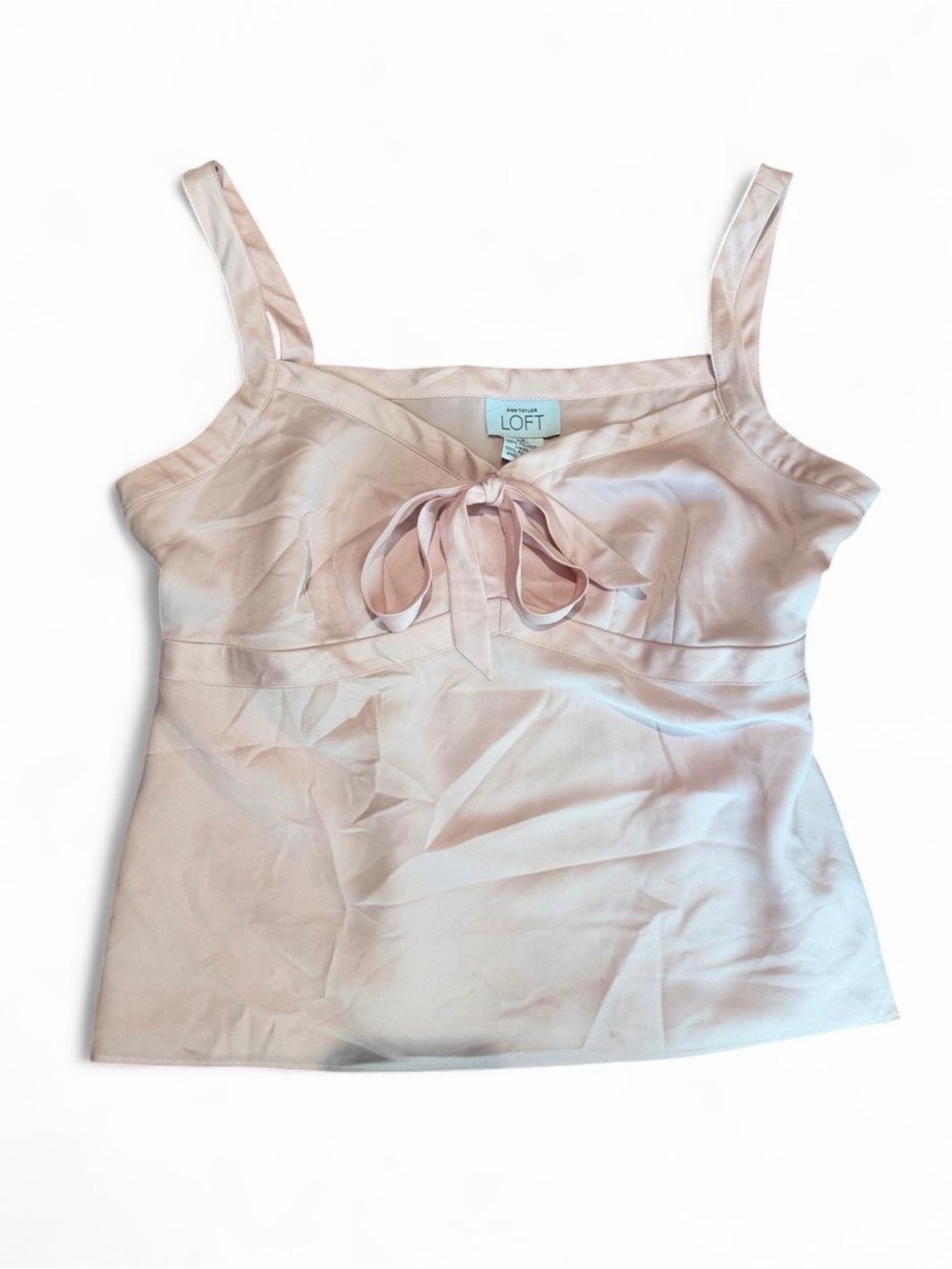 LOFT Soft Blush Tie-Front Camisole
